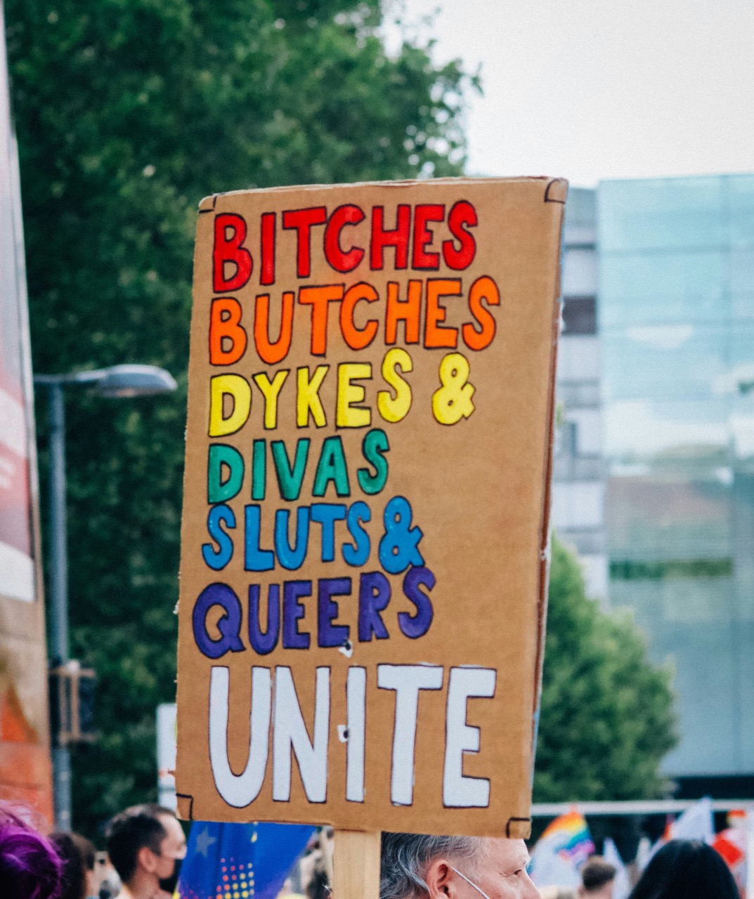 Protest sign, 